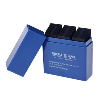 300 Sheet/Box Blue Dental Articulating Paper Strips Dental Lab Products Tool Oral Teeth Care Whitening Material 55*18mm
300 Sheet/Box Blue Dental Articulating Paper Strips Dental Lab Products Tool Oral Teeth Care Whitening Material 55*18mm