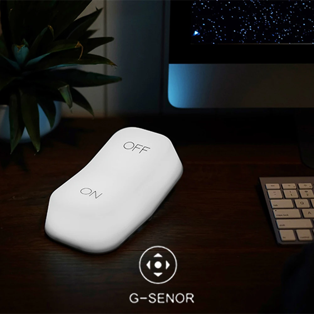 G-Senor On/Off LED Night Light Atmosphere Rechargeable Gravity Sensor White or Yellow Light Dimmer Home Decor Table Bedside Lamp
G-Senor On/Off LED Night Light Atmosphere Rechargeable Gravity Sensor White or Yellow Light Dimmer Home Decor Table Bedside Lamp