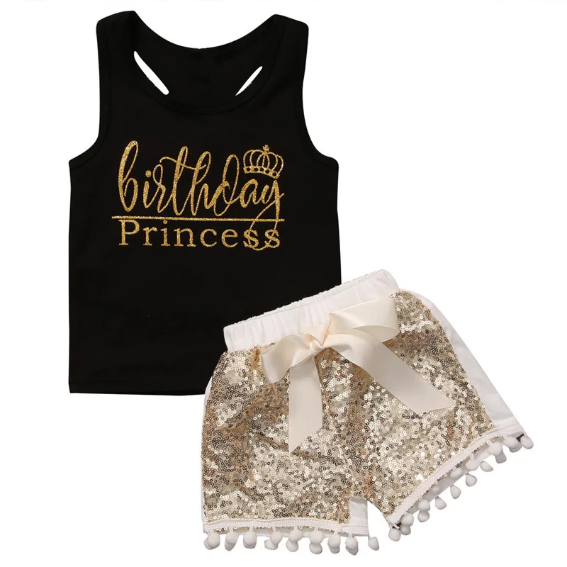 Summer Clothes Set 2PCS Cute Princess Kid Baby Girl Outfit Set Tank Sleeveless Top T-shirt Dress Sequin Short Pants Clothes 1-4Y
Summer Clothes Set 2PCS Cute Princess Kid Baby Girl Outfit Set Tank Sleeveless Top T-shirt Dress Sequin Short Pants Clothes 1-4Y