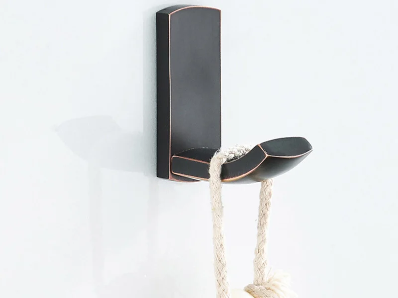 bathroom black robe hook 2