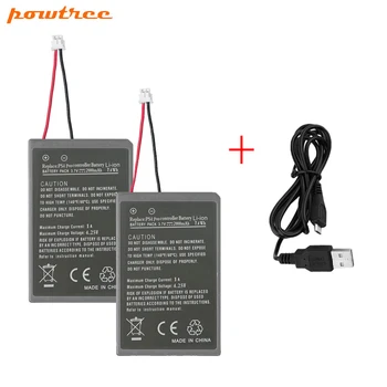 Powtree 2.0AH 2PK Battery & Cable For Sony Playstation PS4 Pro Dual shock 4 Pro Controller Second Generation CUH-ZCT2 or CUH-Z
Powtree 2.0AH 2PK Battery & Cable For Sony Playstation PS4 Pro Dual shock 4 Pro Controller Second Generation CUH-ZCT2 or CUH-Z