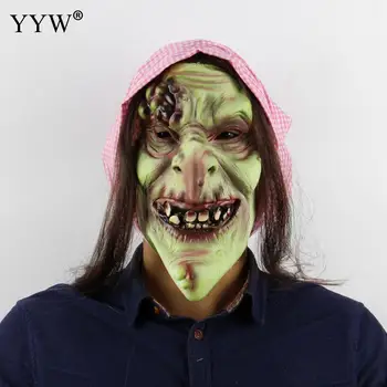 Scary Witch Mask Halloween Zombie Masks Prop Horror Mask For Halloween Realistic Masquerade Maske Long Hair Ghost Masker Mascara
Scary Witch Mask Halloween Zombie Masks Prop Horror Mask For Halloween Realistic Masquerade Maske Long Hair Ghost Masker Mascara