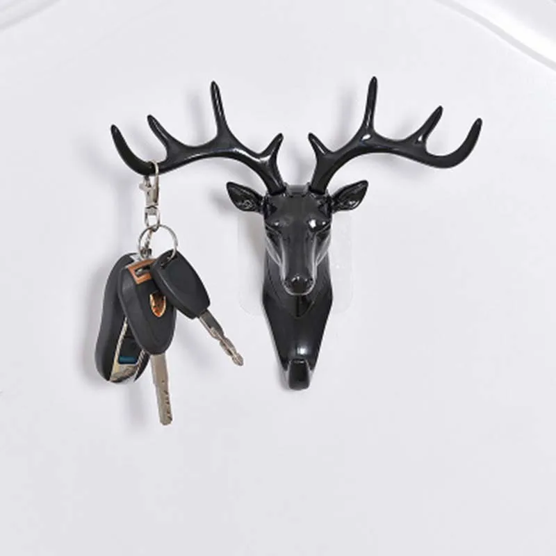 Creative American hook deer head modeling wall decoration hanger suction cup living room bedroom coat key hooks 1PC
Creative American hook deer head modeling wall decoration hanger suction cup living room bedroom coat key hooks 1PC