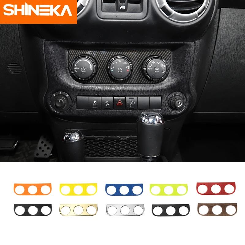 SHINEKA Car Stickers Interior Air Conditioning Switch Panel Decoration Cover Stickers For Jeep Wrangler JK 2011-2017 Accessories
SHINEKA Car Stickers Interior Air Conditioning Switch Panel Decoration Cover Stickers For Jeep Wrangler JK 2011-2017 Accessories