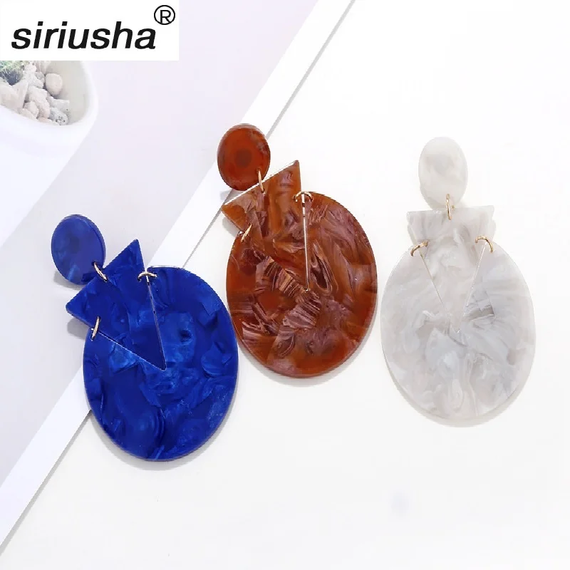 Cross-Border Exclusive for Europe and America Vintage Geometric Acetate Earrings Stitching Triangle Round Acrylic Earrings S145
Cross-Border Exclusive for Europe and America Vintage Geometric Acetate Earrings Stitching Triangle Round Acrylic Earrings S145