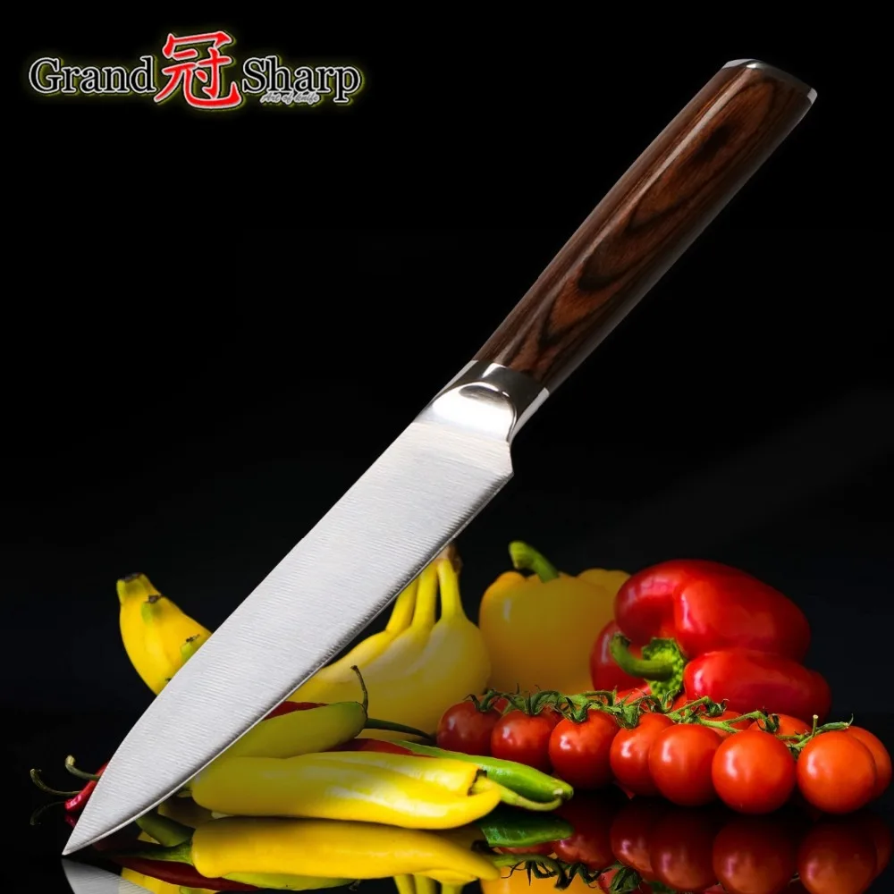 Kitchen Knife Utility Knife German DIN1.4116 Stainless Steel Kitchen Tomato Knives Outdoor Camping Tools Chef Knives Super Sharp
Kitchen Knife Utility Knife German DIN1.4116 Stainless Steel Kitchen Tomato Knives Outdoor Camping Tools Chef Knives Super Sharp