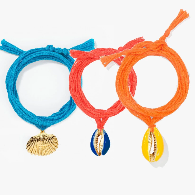 2019 moda bohemian boho puka cowries enamel shell cotton thread shell bracelet anklet women friendship bracelet femme jewelry 
2019 moda bohemian boho puka cowries enamel shell cotton thread shell bracelet anklet women friendship bracelet femme jewelry