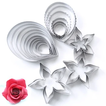 23pc Rose Cookie Cutter Stainless Stell Pastry & Biscuit Cutter Cake Mold Petal Calyx Leaf Fondant Tools
23pc Rose Cookie Cutter Stainless Stell Pastry & Biscuit Cutter Cake Mold Petal Calyx Leaf Fondant Tools