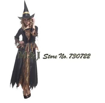 Free shipping!!Adult Halloween dance costume for Cosplay performance bar KTV party luxurious golden female witch clothes
Free shipping!!Adult Halloween dance costume for Cosplay performance bar KTV party luxurious golden female witch clothes