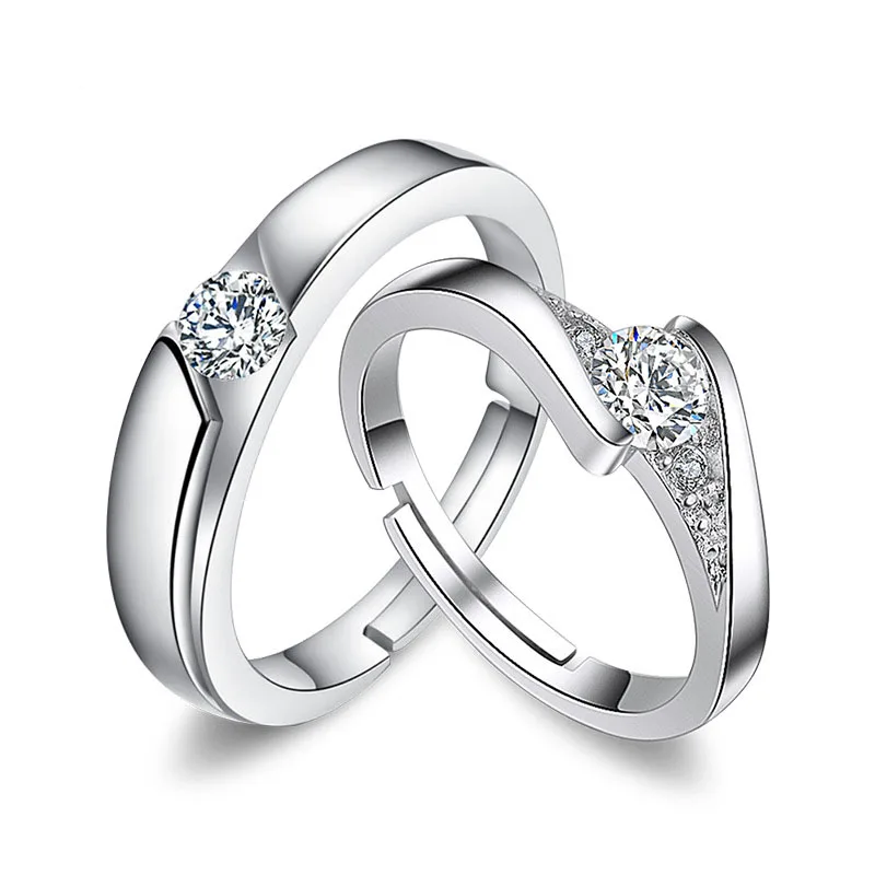 Silver Engagement Wedding Rings Fashion Opening Adjustable Eternal Couple Ring Love Rings for Women Men Promise Finger Ring
Silver Engagement Wedding Rings Fashion Opening Adjustable Eternal Couple Ring Love Rings for Women Men Promise Finger Ring