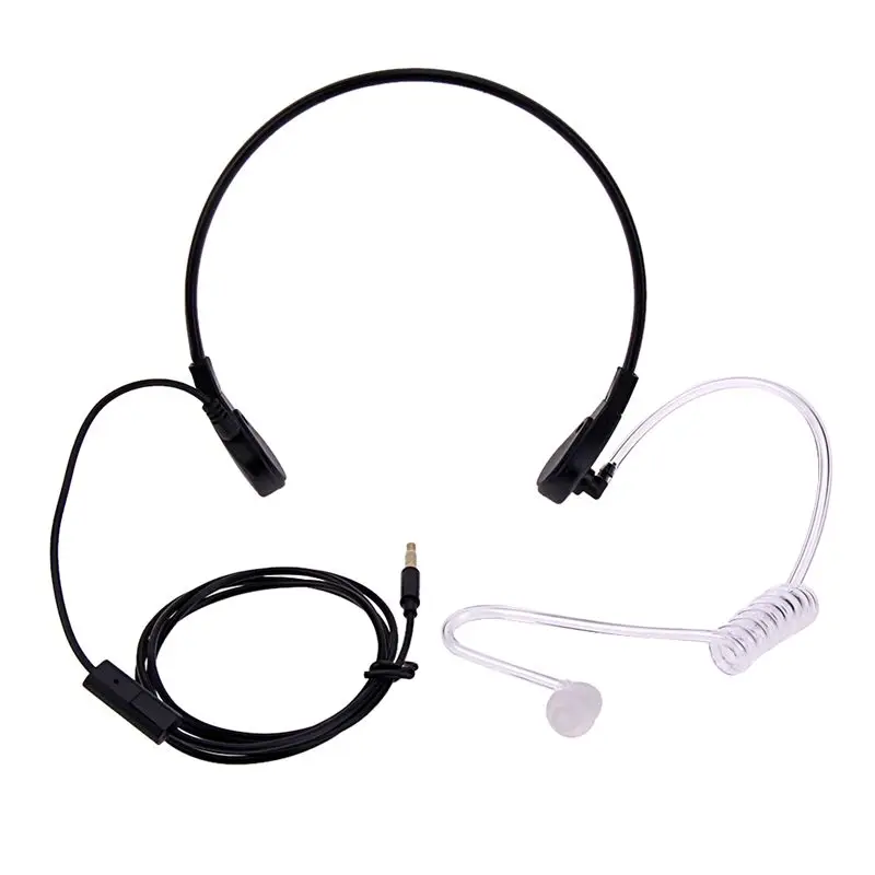 

1pin 3.5mm Throat Mic Microphone Covert Acoustic Tube Earpiece Headset For Samsung/HTC/LG/Blackberry/MOTORO Smart Phone Earpho