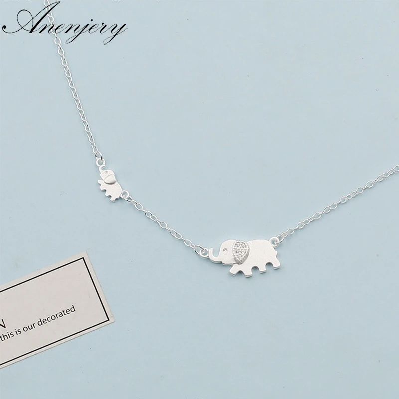 anenjery 925 Sterling Silver Necklaces For Women Cute Elephant Necklace Clavicle Chain choker collar S-N342
anenjery 925 Sterling Silver Necklaces For Women Cute Elephant Necklace Clavicle Chain choker collar S-N342