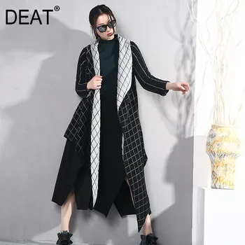 DEAT 2020 New Spring Lapel Long Sleeve Black Loose Double Side Wearing Loose Irregular Jacket Women Coat Fashion Tide JO576
DEAT 2020 New Spring Lapel Long Sleeve Black Loose Double Side Wearing Loose Irregular Jacket Women Coat Fashion Tide JO576