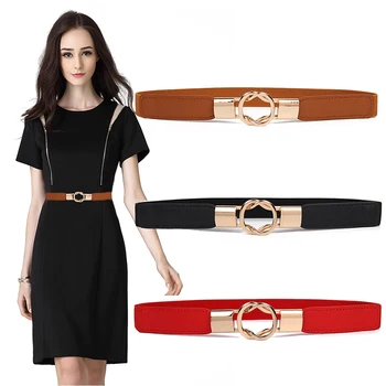 HOT Gold Ring Alloy Buckle Cummerbunds Thin Elastic Belt Women party Waistband For Dress Shorts Jeans Skirt simple Cummerbund
HOT Gold Ring Alloy Buckle Cummerbunds Thin Elastic Belt Women party Waistband For Dress Shorts Jeans Skirt simple Cummerbund