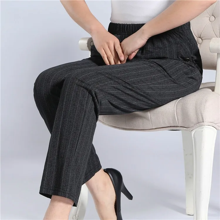 New Spring Summer Casual Straight Pants Plus Size Middle Aged Women Loose Trousers Elastic High Waist Pants
New Spring Summer Casual Straight Pants Plus Size Middle Aged Women Loose Trousers Elastic High Waist Pants