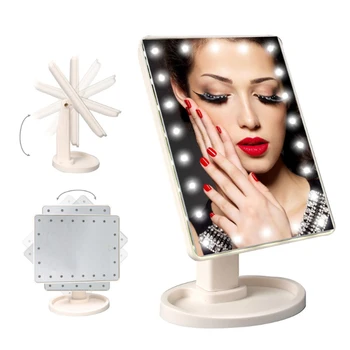 LED Touch Screen Makeup Mirrors Professional 22 LED Light Health Beauty Adjustable 360 Rotating Countertop Lights Mirrors Deco
LED Touch Screen Makeup Mirrors Professional 22 LED Light Health Beauty Adjustable 360 Rotating Countertop Lights Mirrors Deco