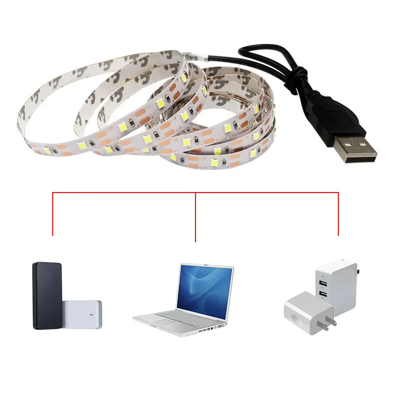USB LED Strip Light SMD3528 DC5V RGB White LED Strip 50CM 1M 2M 3M 4M 5M TV Background Lighting Flexible Diode Tape Neon Ribbon
USB LED Strip Light SMD3528 DC5V RGB White LED Strip 50CM 1M 2M 3M 4M 5M TV Background Lighting Flexible Diode Tape Neon Ribbon