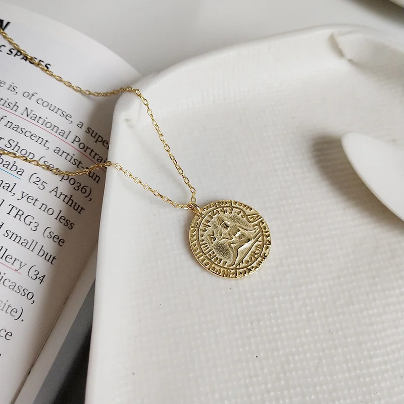 WTLTC 925 Sterling Sliver Medallion Pendant Necklaces Vintage Round Coin Disc Necklace Statement Layered Necklace Chic Bijoux
WTLTC 925 Sterling Sliver Medallion Pendant Necklaces Vintage Round Coin Disc Necklace Statement Layered Necklace Chic Bijoux