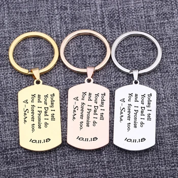 Specializing Key Chain Today I Tell Your Dad I Do And Promise You Forever Too Engraved Name Proposal Gift Love Token Keyring
Specializing Key Chain Today I Tell Your Dad I Do And Promise You Forever Too Engraved Name Proposal Gift Love Token Keyring