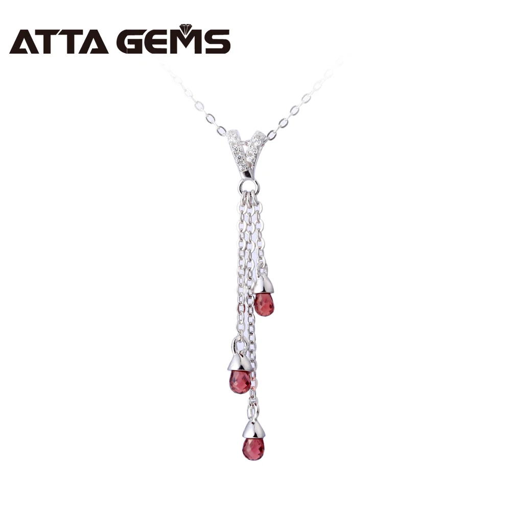 Natural Red Garnet Sterling Silver Pendant Tiny Tear Drop Garnet Professional Cutting And Fashion Design Women's Fine Jewelry
Natural Red Garnet Sterling Silver Pendant Tiny Tear Drop Garnet Professional Cutting And Fashion Design Women's Fine Jewelry
