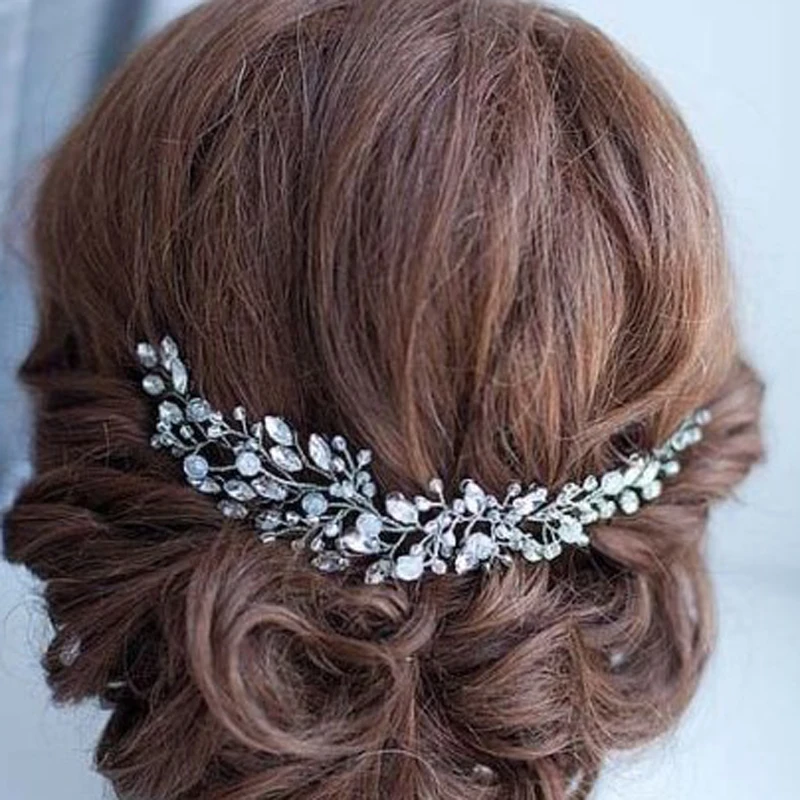 Fashion Leaves Silver Floral bridal hair accessories Handmade Crystal Hair Jewelry Wedding Accessories Headband Women Headpiece
Fashion Leaves Silver Floral bridal hair accessories Handmade Crystal Hair Jewelry Wedding Accessories Headband Women Headpiece