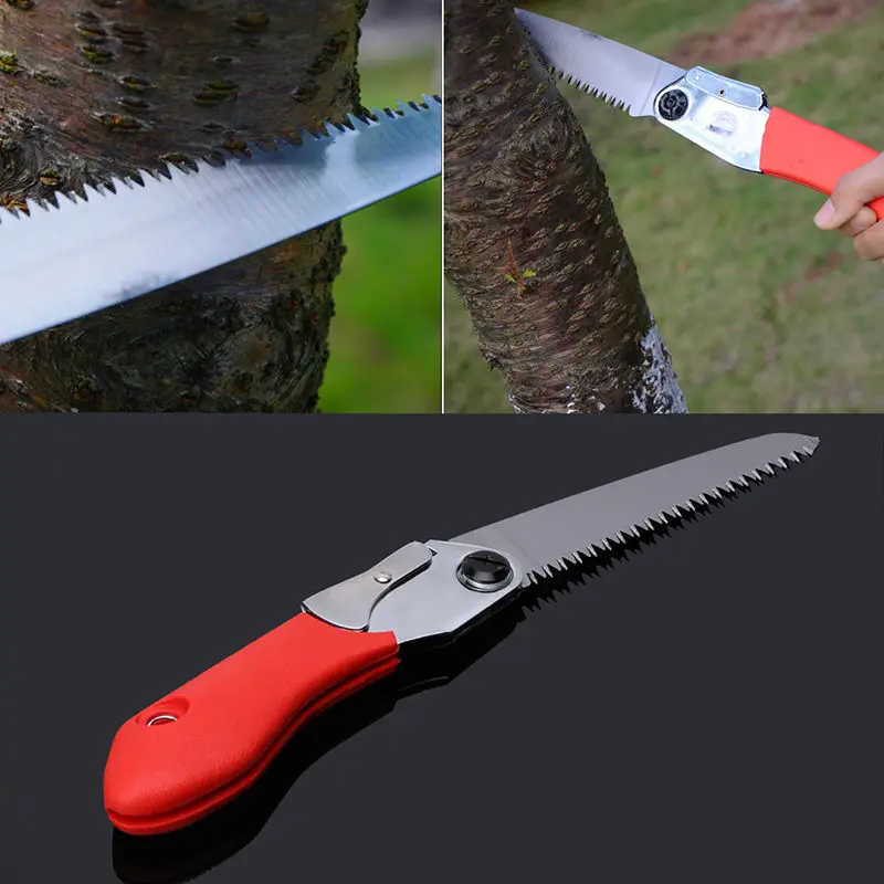 1pcs Portable Folding Trimming Hand Saw Fruit Tree Pruning Yard Garden Tool