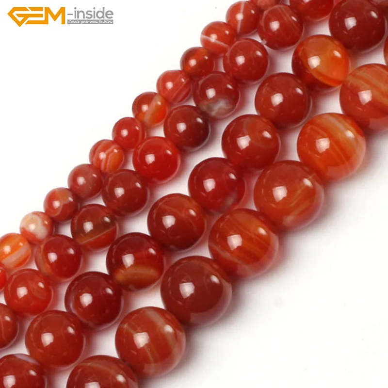 Gem-inside 6-20mm Natural Stone Beads Loose Banded Red Sardonyx Agates Beads For Jewelry Making Beads 15inch DIY Beads Jewellery
Gem-inside 6-20mm Natural Stone Beads Loose Banded Red Sardonyx Agates Beads For Jewelry Making Beads 15inch DIY Beads Jewellery