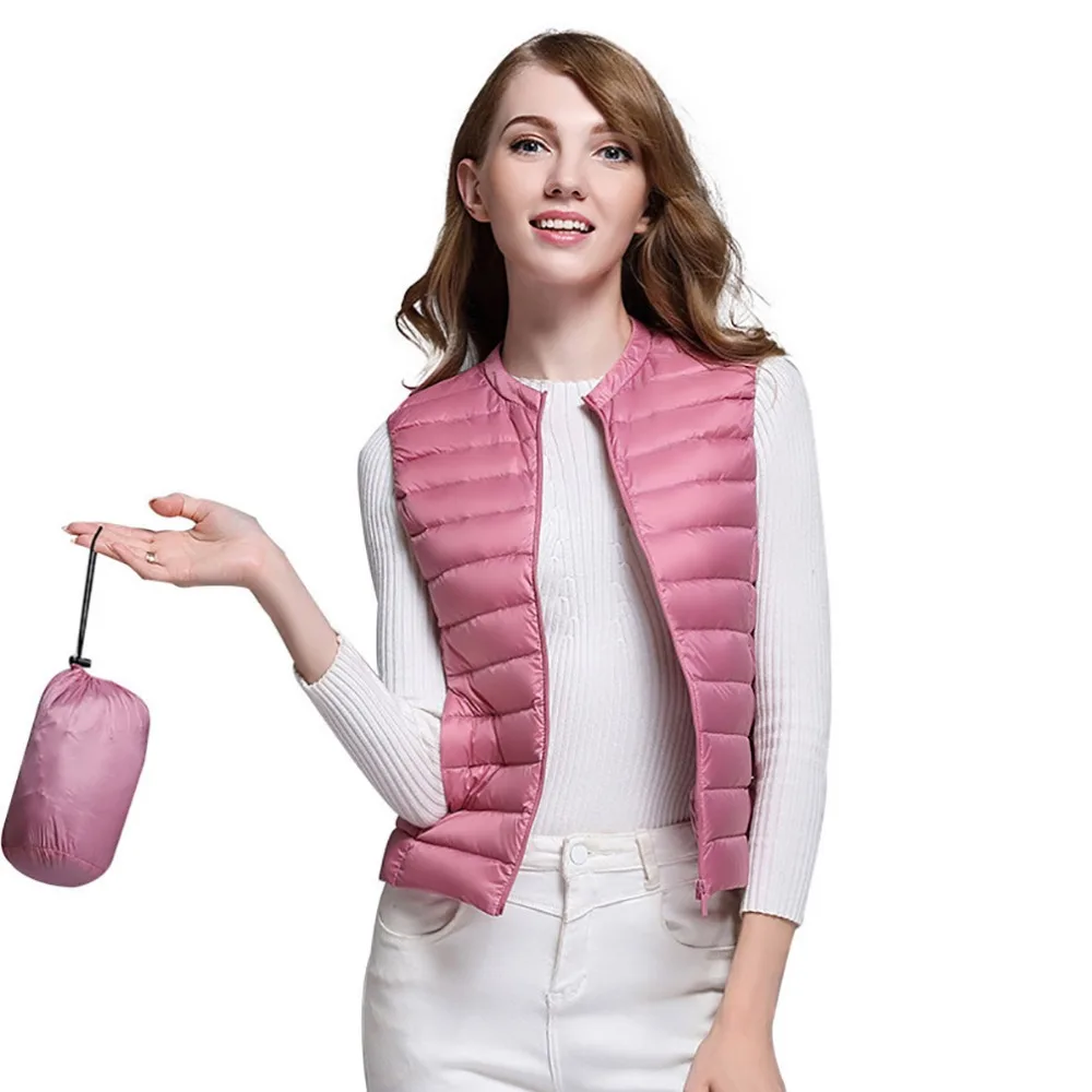 2018 Winter Women Waistcoat Sleeveless Jacket Coat Winter Ultra Light White Duck Down Vest Female Warm Slim Vest Women Windproof
2018 Winter Women Waistcoat Sleeveless Jacket Coat Winter Ultra Light White Duck Down Vest Female Warm Slim Vest Women Windproof