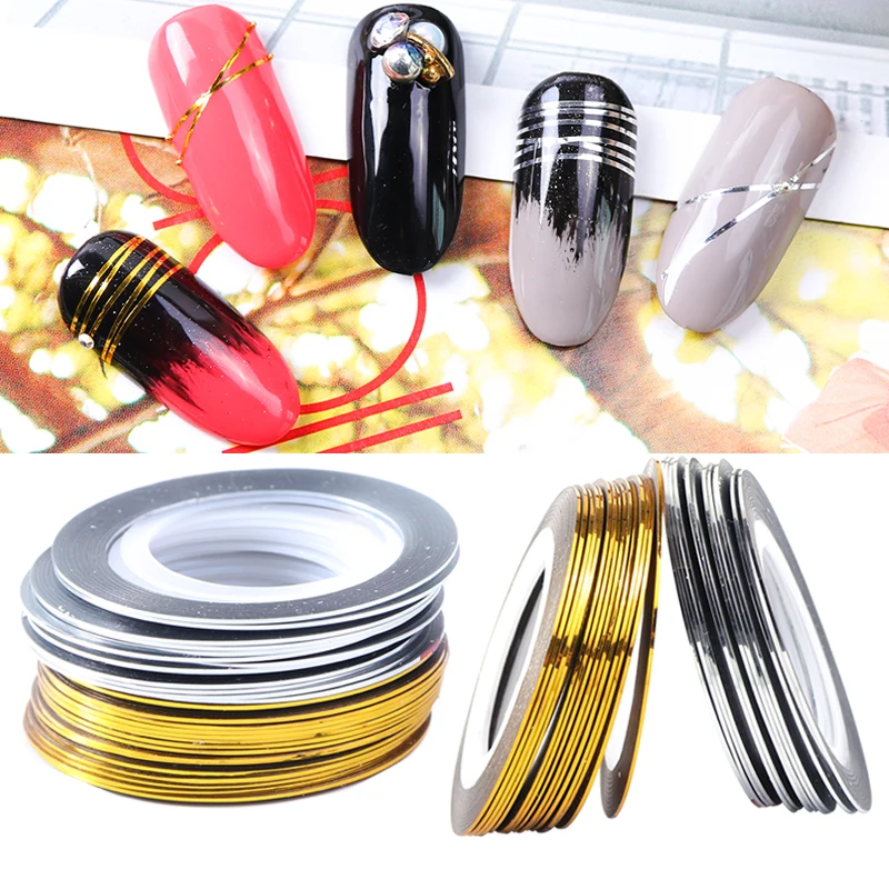0.5mm Gold Silver Striping Tape Line Nail Art Stickers Polish Transfer Nail Wire Foils Adhesive Decal Manicure Decoration TR1009
0.5mm Gold Silver Striping Tape Line Nail Art Stickers Polish Transfer Nail Wire Foils Adhesive Decal Manicure Decoration TR1009
