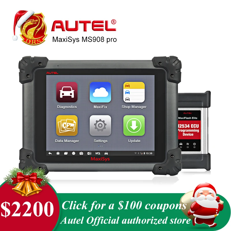 AUTEL MaxiSys Pro MS908P Diagnostic Tool ECU Programmer J2534 reprogramming box Bluetooth WiFi Full System OBD OBD2 Car Scanner
AUTEL MaxiSys Pro MS908P Diagnostic Tool ECU Programmer J2534 reprogramming box Bluetooth WiFi Full System OBD OBD2 Car Scanner