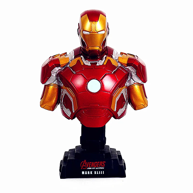 Avengers: Age of Ultron Statue 1:4 Iron Man MK43 Bust Color Head Portrait Action Figure Collectible Model Toy L2671 
Avengers: Age of Ultron Statue 1:4 Iron Man MK43 Bust Color Head Portrait Action Figure Collectible Model Toy L2671