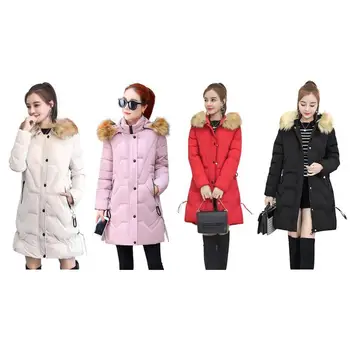 Winter Women Fur Collar Hooded Long Jacket Slim Fit Zipper Thick Parka Solid Color Outerwear Plus Size Girls Pure Warm Parkas
Winter Women Fur Collar Hooded Long Jacket Slim Fit Zipper Thick Parka Solid Color Outerwear Plus Size Girls Pure Warm Parkas