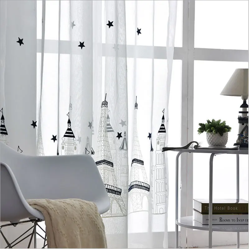 Translucidus Tulle for Rooms White Modern Window Curtain Design Scenic Embroidered Sheer Curtains for Children FBQ801
Translucidus Tulle for Rooms White Modern Window Curtain Design Scenic Embroidered Sheer Curtains for Children FBQ801