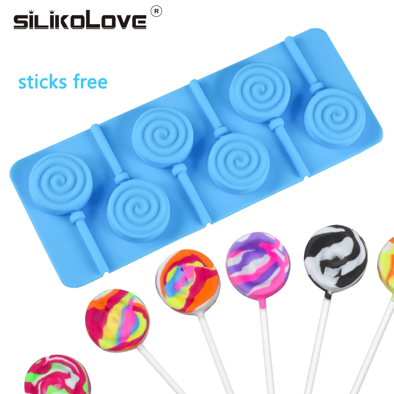 SILIKOLOVE 6 Cavity DIY Chocolate Silicone Lollipop Molds Candy Round Baking Decorating Pastry Tools Whit Wooden Sticks
SILIKOLOVE 6 Cavity DIY Chocolate Silicone Lollipop Molds Candy Round Baking Decorating Pastry Tools Whit Wooden Sticks