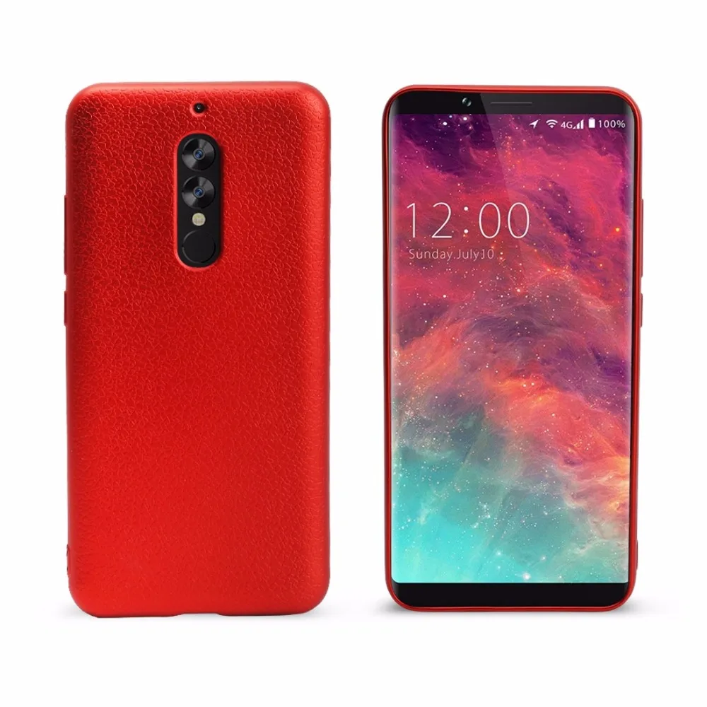 OCUBE UMIDIGI S2 текстура личи однотонная металлическая краска ТПУ Защитная задняя