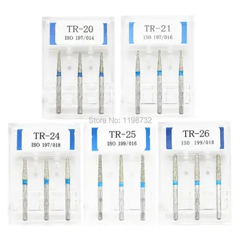 15Pcs /5Boxes Dental Diamond Burs TR-20/ TR-21/ TR-24/ TR-25/ TR-26 Polisher Drill Dia-Burs High Speed Handpiece Dentist Burrs
15Pcs /5Boxes Dental Diamond Burs TR-20/ TR-21/ TR-24/ TR-25/ TR-26 Polisher Drill Dia-Burs High Speed Handpiece Dentist Burrs