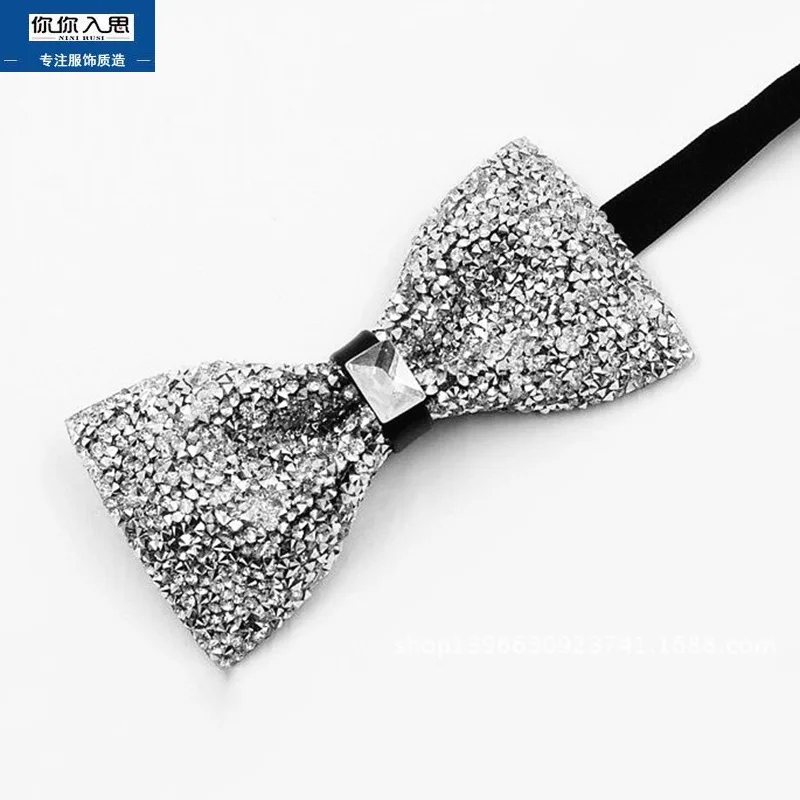 Men's Adjustable Shinning Rhinestone Luxurious Neck Bow Tie Party Diamond Bowtie Wedding Accessories
Men's Adjustable Shinning Rhinestone Luxurious Neck Bow Tie Party Diamond Bowtie Wedding Accessories