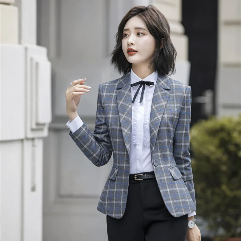 IZICFLY Spring tweed Blazer For Ladies Elegant Slim Long Sleeve Business Plaid Women Blazers and Jackets Femenina Office Wear
IZICFLY Spring tweed Blazer For Ladies Elegant Slim Long Sleeve Business Plaid Women Blazers and Jackets Femenina Office Wear