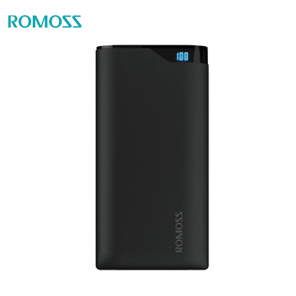 

Original ROMOSS Power Bank 10000mAh NE10 LED Digital Display Li-polymer Battery 5V 2.1A Dual USB Output for iPhoneX iosx Samsung