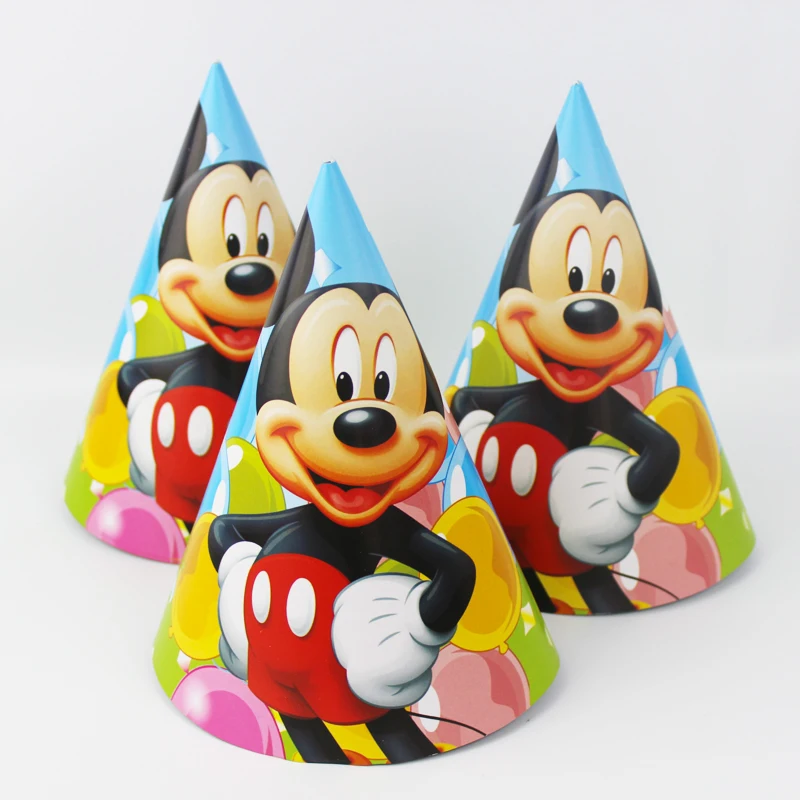 6pcs Happy Birthday Party Decoration Cute Child Mickey Mouse Cartoon Pattern Birthday Paper Hat Event Kids Party Supplies
6pcs Happy Birthday Party Decoration Cute Child Mickey Mouse Cartoon Pattern Birthday Paper Hat Event Kids Party Supplies