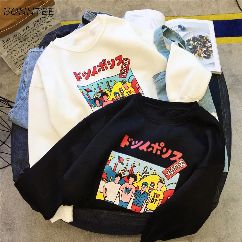 Hoodies Women O-Neck Cartoon Harajuku Printed Loose Simple All-match Korean Style Leisure Ulzzang Sweatshirt Womens Soft Trendy
Hoodies Women O-Neck Cartoon Harajuku Printed Loose Simple All-match Korean Style Leisure Ulzzang Sweatshirt Womens Soft Trendy