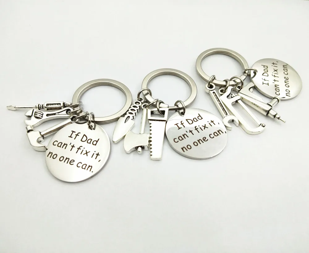 Customize Gifts to your Father-Stainless Steel Key Chains-If Dad cant fix it no one can-1pc-G2758 Birthday gift Fathers Day Gift
Customize Gifts to your Father-Stainless Steel Key Chains-If Dad cant fix it no one can-1pc-G2758 Birthday gift Fathers Day Gift