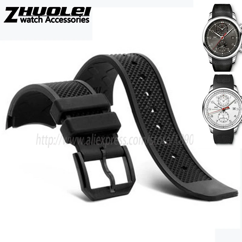 22mm black rubber watchband for IW390211 IW390209 watches band waterproof men's straps silicone bracelet
22mm black rubber watchband for IW390211 IW390209 watches band waterproof men's straps silicone bracelet