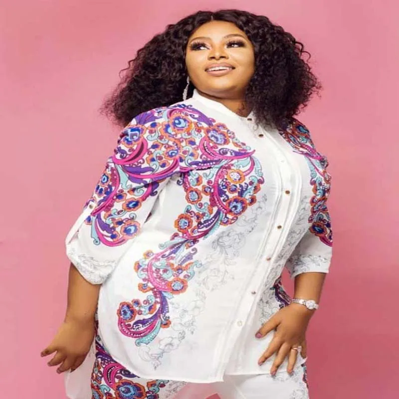Fashion Casual Printed Diamond Two Piece Set High Quality Africa Popular Clothing Office Lady Elegant White Sets Playsuit
Fashion Casual Printed Diamond Two Piece Set High Quality Africa Popular Clothing Office Lady Elegant White Sets Playsuit