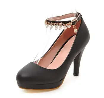 High Heels Zapatos Mujer Wedding Shoes Woman Chaussure Femme Platform Sweet Ladies Ankle Strap Women Pumps Nice Spring C161666
High Heels Zapatos Mujer Wedding Shoes Woman Chaussure Femme Platform Sweet Ladies Ankle Strap Women Pumps Nice Spring C161666