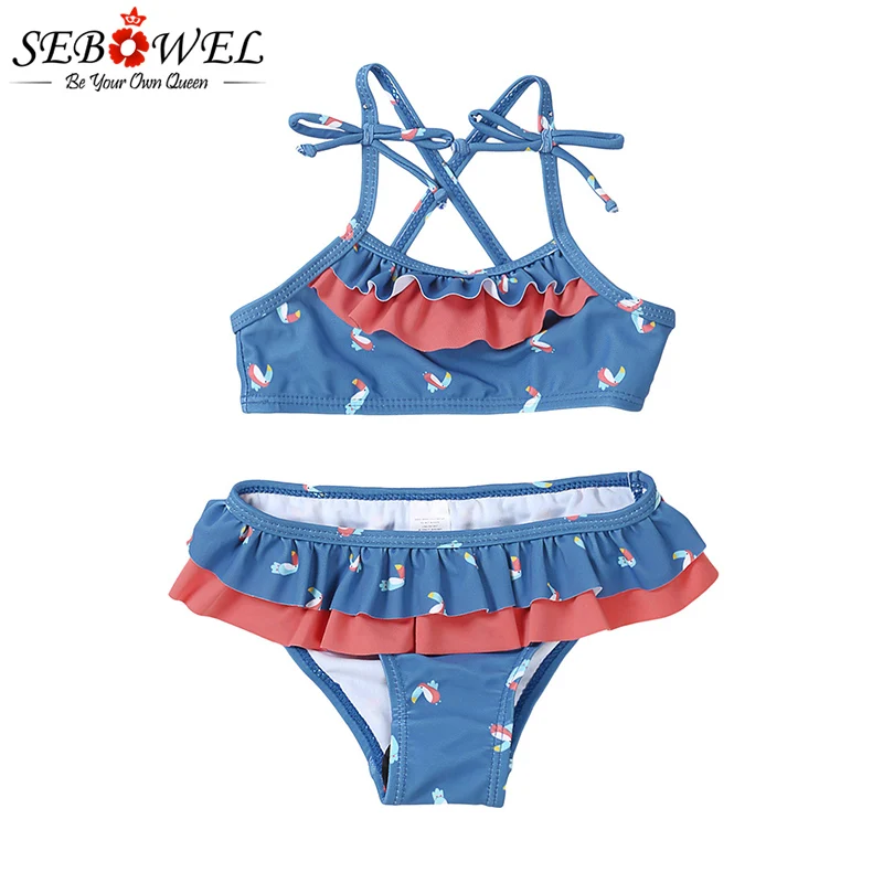SEBOWEL Sail Blue Little Girls Ruffle Bikini with Print Teen Swimwear Teeneger Girls Swimsuit Bikini 2019 Maillot De Bain Femme
SEBOWEL Sail Blue Little Girls Ruffle Bikini with Print Teen Swimwear Teeneger Girls Swimsuit Bikini 2019 Maillot De Bain Femme