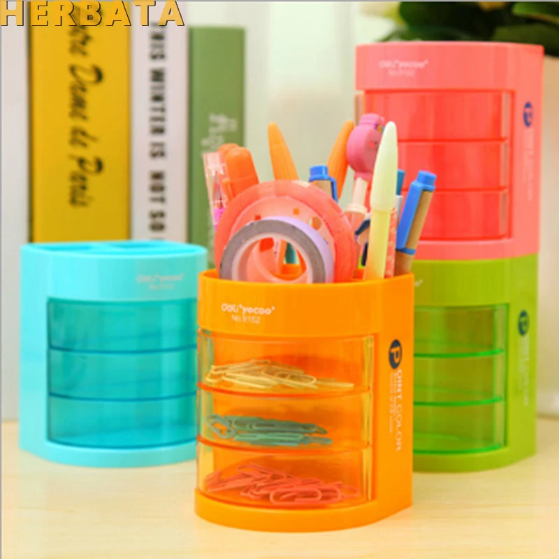 Multi-function color pen holder Table stand box for pencil storage Stationery office organizer School supplies escritorio
Multi-function color pen holder Table stand box for pencil storage Stationery office organizer School supplies escritorio