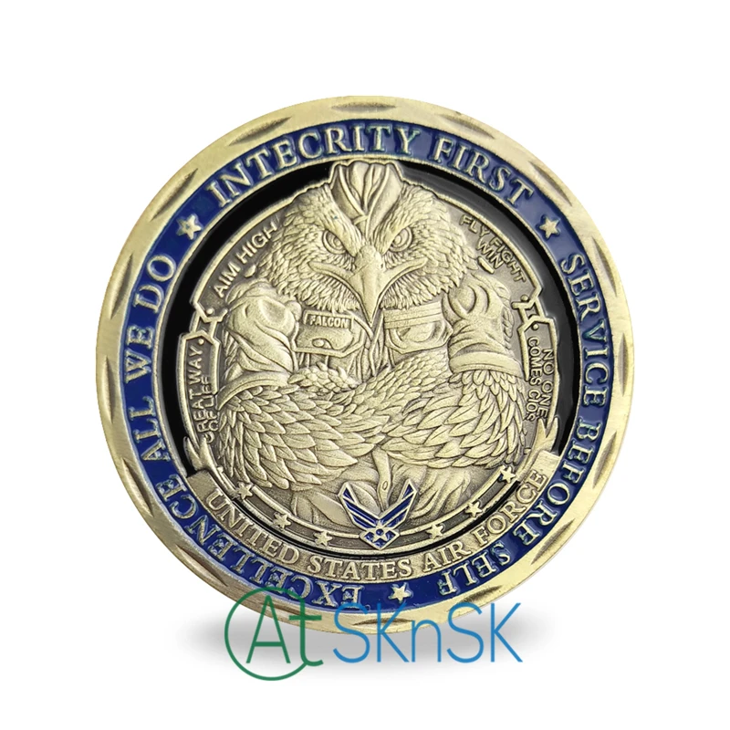 Wholesale Price 50/100pcs/lot USAF coin United States of American Department of the Air Force Challenge Coin Gift
Wholesale Price 50/100pcs/lot USAF coin United States of American Department of the Air Force Challenge Coin Gift
