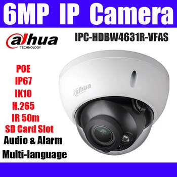 DAHUA 6MP IP Camera IPC-HDBW4631R-ZS 2.7 ~13.5mm IR50m POE H.265 network Camera SD Card slot CCTV Camera
DAHUA 6MP IP Camera IPC-HDBW4631R-ZS 2.7 ~13.5mm IR50m POE H.265 network Camera SD Card slot CCTV Camera