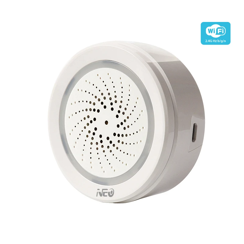 NEO Coolcam Wireless Wifi Intelligent Smart Siren Alarm Sensor Home Security Sensor Work With Alexa Echo Google Home
NEO Coolcam Wireless Wifi Intelligent Smart Siren Alarm Sensor Home Security Sensor Work With Alexa Echo Google Home